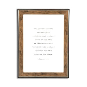 Framed Scripture Art - The Blessing
