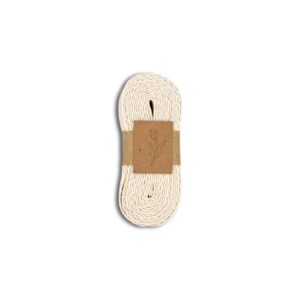 Ribbon - Beige with Red Stitching - 3m