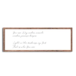 Farmhouse Frame - Way Maker