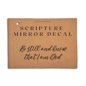 Scriptural Decal - Be still and know that I am God