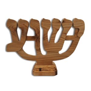 Handcrafted Menorah - Cedarwood - Large