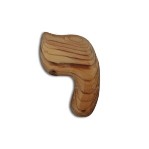 Handcrafted Hebrew Letter: Yod - Cedarwood