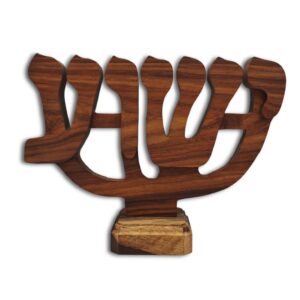 Handcrafted Menorah - African Teak - Large